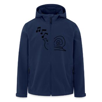 whistling_snail - Veste softshell homme en polyester recyclé Stanley/Stella - marine - Devant - AI Model Male 185 light (185cm)