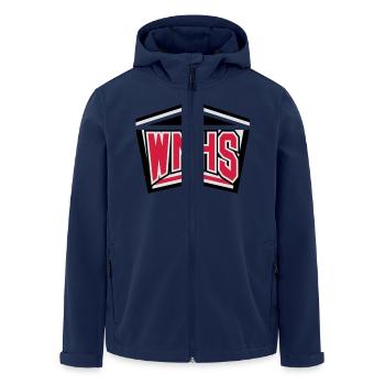 WMHS 2 - Men’s Recycled Softshell Jacket by Stanley/Stella - navy - Front - AI Model Male 185 light (185cm)