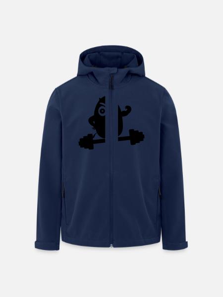 body_building_1 - Recycelte Männer Softshell-Jacke von Stanley/Stella - Navy