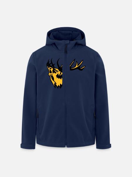 Tierhirschbrunft Hirsch 0 - Recycelte Männer Softshell-Jacke von Stanley/Stella - Navy