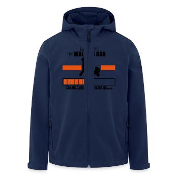 bientôt the walking dad,geek,humour - Veste softshell homme en polyester recyclé Stanley/Stella - marine - Devant - AI Model Male 185 light (185cm)