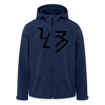 studentenkappe - Recycelte Männer Softshell-Jacke von Stanley/Stella - Navy - Vorne - AI Model Male 185 light (185cm)