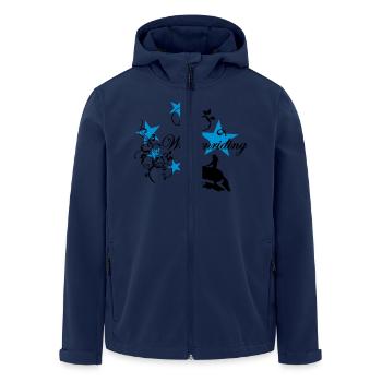 Westernriding Slider Tribal Sterne - Recycelte Männer Softshell-Jacke von Stanley/Stella - Navy - Vorne - AI Model Male 185 light (185cm)