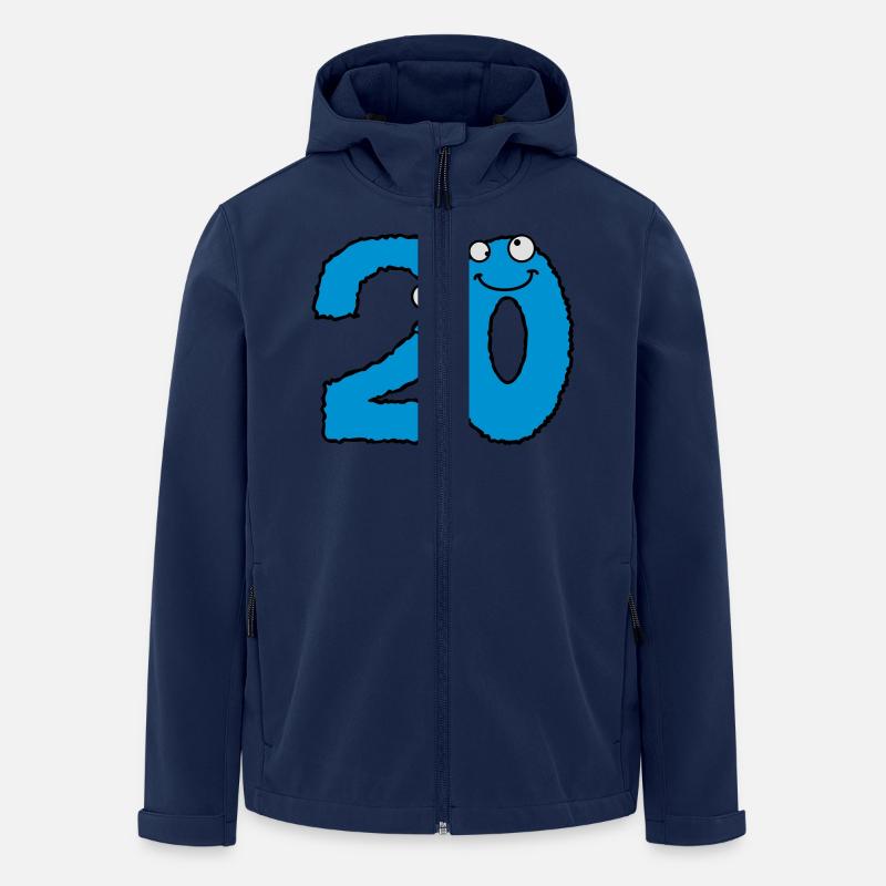 Funny 20 twenty comic monsters - Men’s Recycled Softshell Jacket by Stanley/Stella - navy
