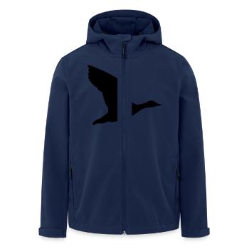 Goose - Men’s Recycled Softshell Jacket by Stanley/Stella - navy - Front - AI Model Male 185 light (185cm)