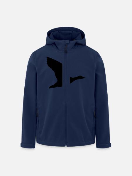 Gans - Recycelte Männer Softshell-Jacke von Stanley/Stella - Navy