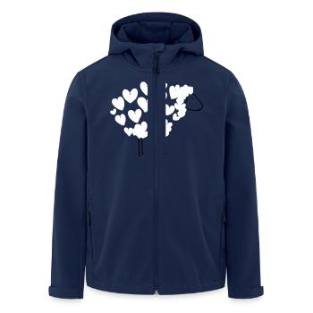 Love Sheep - Men’s Recycled Softshell Jacket by Stanley/Stella - navy - Front - AI Model Male 185 light (185cm)