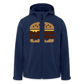 Burger - Recycelte Männer Softshell-Jacke von Stanley/Stella - Navy - Vorne - AI Model Male 185 light (185cm)