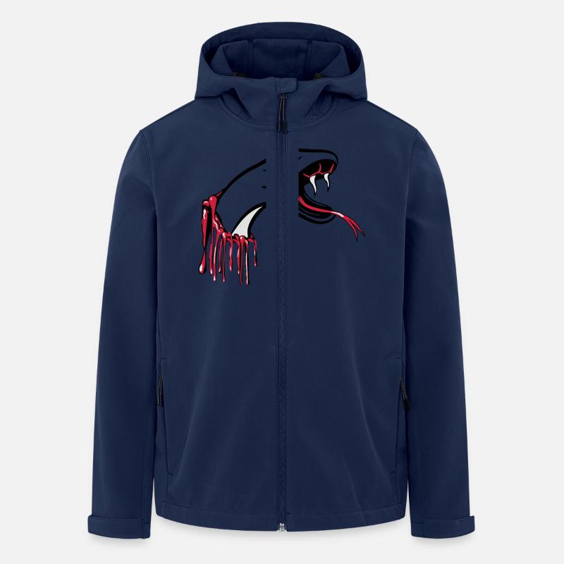 Schlange blut cool - Recycelte Männer Softshell-Jacke von Stanley/Stella - Navy