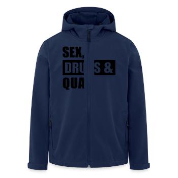 Sex Drugs Quad - Men’s Recycled Softshell Jacket by Stanley/Stella - navy - Front - AI Model Male 185 light (185cm)