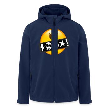 Smiley Swearing - Men’s Recycled Softshell Jacket by Stanley/Stella - navy - Front - AI Model Male 185 light (185cm)