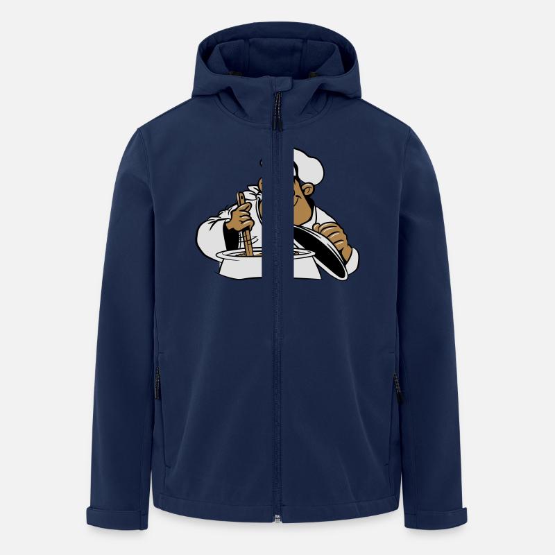 kochen koch comic witzig - Recycelte Männer Softshell-Jacke von Stanley/Stella - Navy