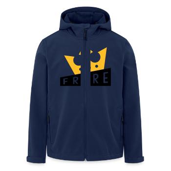 Bro Brother Bruder Frère Frere Baby Bébé - Men’s Recycled Softshell Jacket by Stanley/Stella - navy - Front - AI Model Male 185 light (185cm)