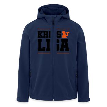 kreis liga trinken - Recycelte Männer Softshell-Jacke von Stanley/Stella - Navy - Vorne - AI Model Male 185 light (185cm)