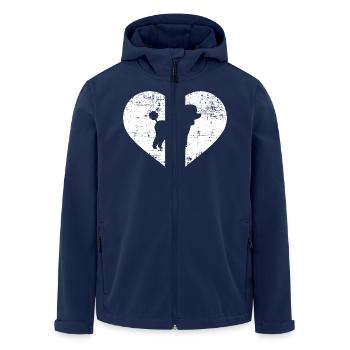 Poodle - Men’s Recycled Softshell Jacket by Stanley/Stella - navy - Front - AI Model Male 185 light (185cm)