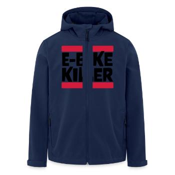 E BIKE KILLER - Recycelte Männer Softshell-Jacke von Stanley/Stella - Navy - Vorne - AI Model Male 185 light (185cm)