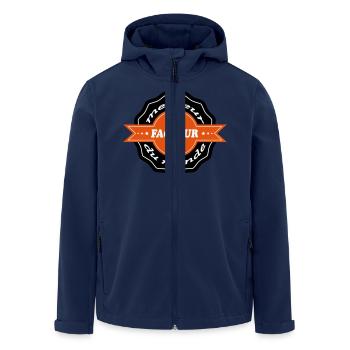 Bester FAKTOR - Recycelte Männer Softshell-Jacke von Stanley/Stella - Navy - Vorne - AI Model Male 185 light (185cm)