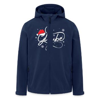 Weihnachten Glaube Jesus Weihnachtszeit - Recycelte Männer Softshell-Jacke von Stanley/Stella - Navy - Vorne - AI Model Male 185 light (185cm)