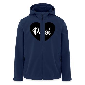Dad Daddy Father Daughter Son Father's Day Men's Shirt - Men’s Recycled Softshell Jacket by Stanley/Stella - navy - Front - AI Model Male 185 light (185cm)