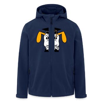 Certificat de fin d’études de l’école canine Gymnase Collège Abi - Veste softshell homme en polyester recyclé Stanley/Stella - marine - Devant - AI Model Male 185 light (185cm)