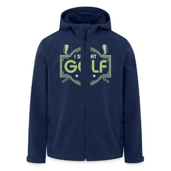 I Suck At Golf Golfer Amateur - Recycelte Männer Softshell-Jacke von Stanley/Stella - Navy - Vorne - AI Model Male 185 light (185cm)