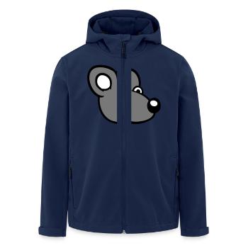 Maus Mäuschen Süße Kleine Ratte Nager Lustig Comic - Recycelte Männer Softshell-Jacke von Stanley/Stella - Navy - Vorne - AI Model Male 185 light (185cm)