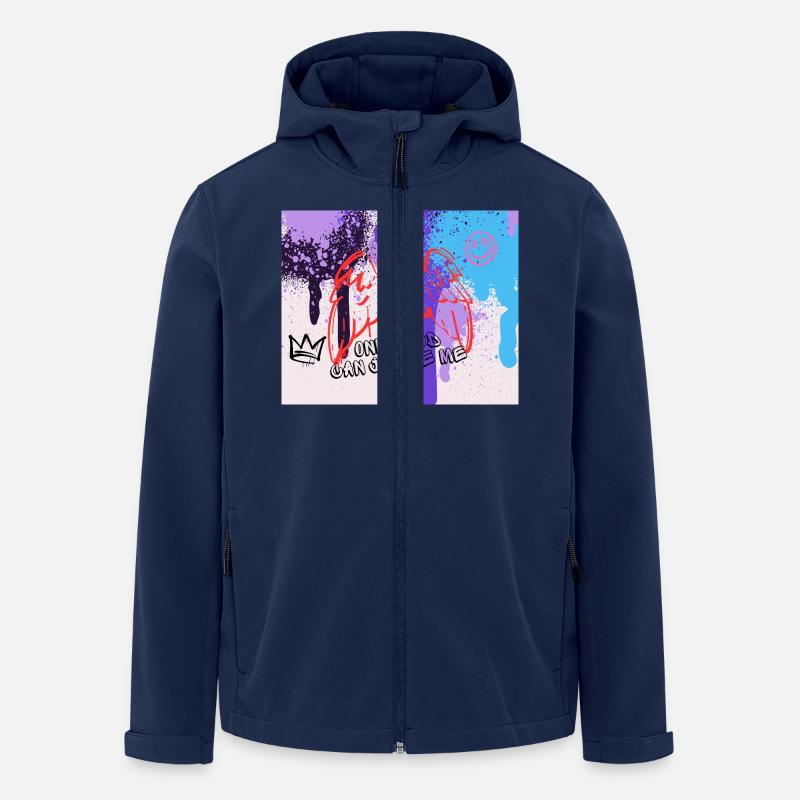Devine Graffiti - Recycelte Männer Softshell-Jacke von Stanley/Stella - Navy