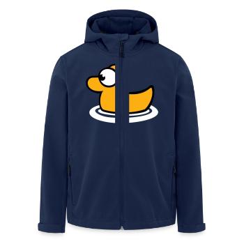 Badeente Quietscheente Wasser Vogel süß niedlich - Recycelte Männer Softshell-Jacke von Stanley/Stella - Navy - Vorne - AI Model Male 185 light (185cm)
