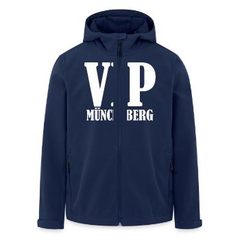 VIP Müncheberg - Recycelte Männer Softshell-Jacke von Stanley/Stella - Navy - Vorne - AI Model Male 185 light (185cm)