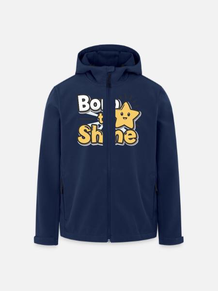 Né pour briller – Strahlender Stern - Veste softshell homme en polyester recyclé Stanley/Stella - marine