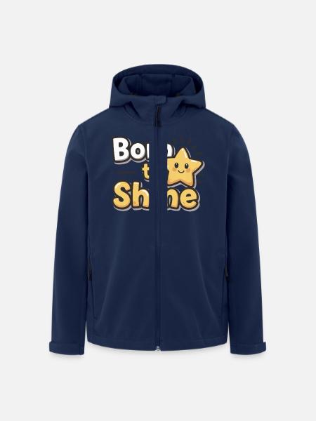 Né pour briller – Strahlender Stern - Veste softshell homme en polyester recyclé Stanley/Stella - marine