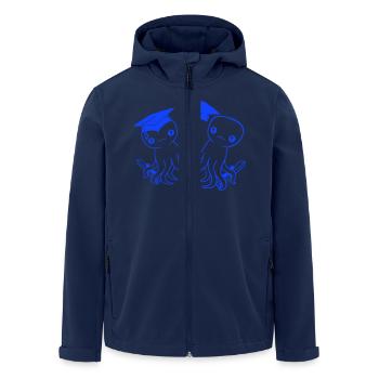 2 Octopus passed two high school graduation college - Men’s Recycled Softshell Jacket by Stanley/Stella - navy - Front - AI Model Male 185 light (185cm)