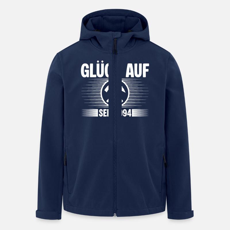 Glueck auf seit 1994 - Recycelte Männer Softshell-Jacke von Stanley/Stella - Navy