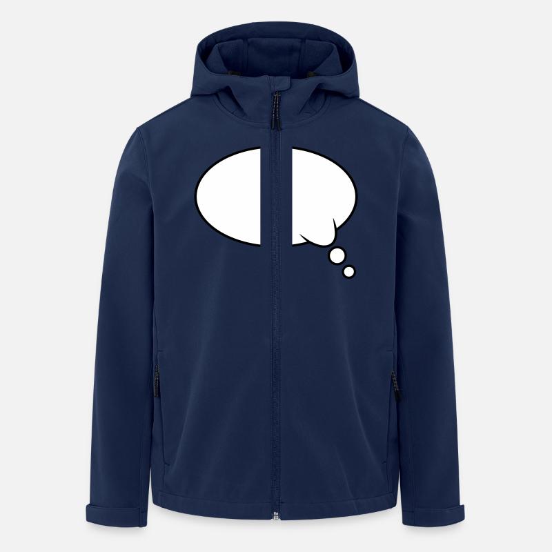 Thought Bubble Design - Men’s Recycled Softshell Jacket by Stanley/Stella - navy