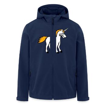 Licorne Mal En colère Attaque Groyer des dents Aigre - Veste softshell homme en polyester recyclé Stanley/Stella - marine - Devant - AI Model Male 185 light (185cm)