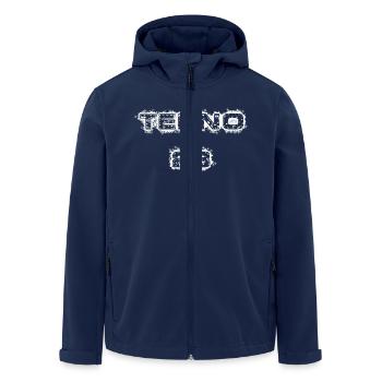TEKNO 23 weiß - Recycelte Männer Softshell-Jacke von Stanley/Stella - Navy - Vorne - AI Model Male 185 light (185cm)