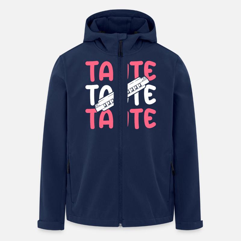 Harmonica Aunt Harmonica - Men’s Recycled Softshell Jacket by Stanley/Stella - navy