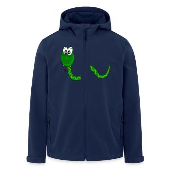 Schlange - Recycelte Männer Softshell-Jacke von Stanley/Stella - Navy - Vorne - AI Model Male 185 light (185cm)
