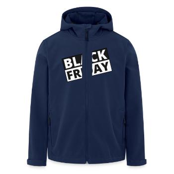 black friday - Recycelte Männer Softshell-Jacke von Stanley/Stella - Navy - Vorne - AI Model Male 185 light (185cm)