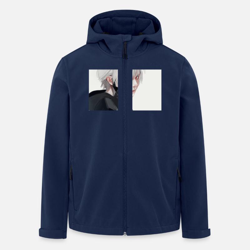 ANIME SWS WHITE - Recycelte Männer Softshell-Jacke von Stanley/Stella - Navy
