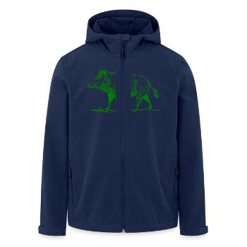 pig39 - Veste softshell homme en polyester recyclé Stanley/Stella - marine - Devant - AI Model Male 185 light (185cm)