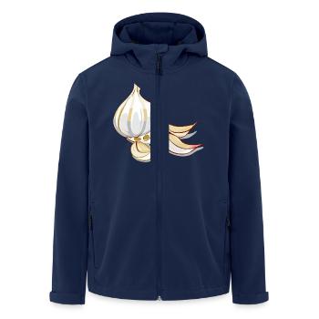 Knoblauch - Recycelte Männer Softshell-Jacke von Stanley/Stella - Navy - Vorne - AI Model Male 185 light (185cm)