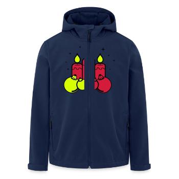Bougies Noël Noël - Veste softshell homme en polyester recyclé Stanley/Stella - marine - Devant - AI Model Male 185 light (185cm)