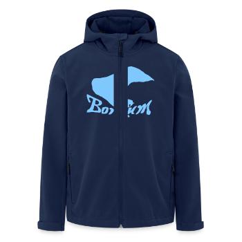 Bokum Tattoo - Recycelte Männer Softshell-Jacke von Stanley/Stella - Navy - Vorne - AI Model Male 185 light (185cm)