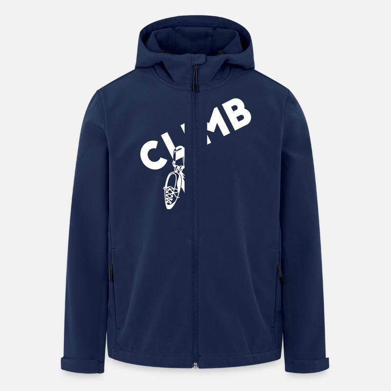 Climb - Kletter T-Shirt - Klettern - Men’s Recycled Softshell Jacket by Stanley/Stella - navy