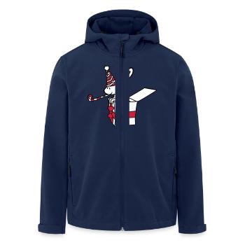 Lapin Anniversaire Années Vieux Cadeau Serviette Chapeau de fête - Veste softshell homme en polyester recyclé Stanley/Stella - marine - Devant - AI Model Male 185 light (185cm)