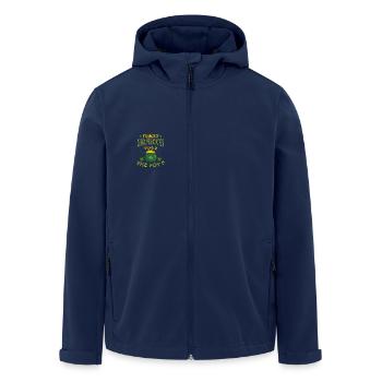 Forget Shamrocks Where is The Pot St. Patricks Day - Men’s Recycled Softshell Jacket by Stanley/Stella - navy - Front - AI Model Male 185 light (185cm)