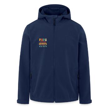 Papa Because Grandpa Is For Old Guys Funny Saying - Men’s Recycled Softshell Jacket by Stanley/Stella - navy - Front - AI Model Male 185 light (185cm)