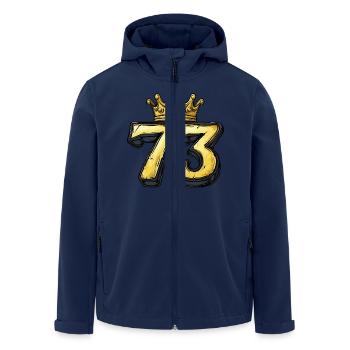 73 Nombre Couronne - Veste softshell homme en polyester recyclé Stanley/Stella - marine - Devant - AI Model Male 185 light (185cm)