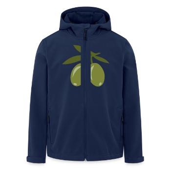 olive - Men’s Recycled Softshell Jacket by Stanley/Stella - navy - Front - AI Model Male 185 light (185cm)